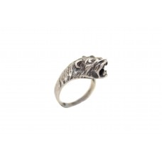 Sterling silver 925 Ring animal tiger face 5.69 grams size 15